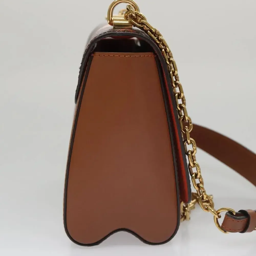 LOUIS VUITTON Catgram Sack Twist MM Shoulder Bag Marron M44408